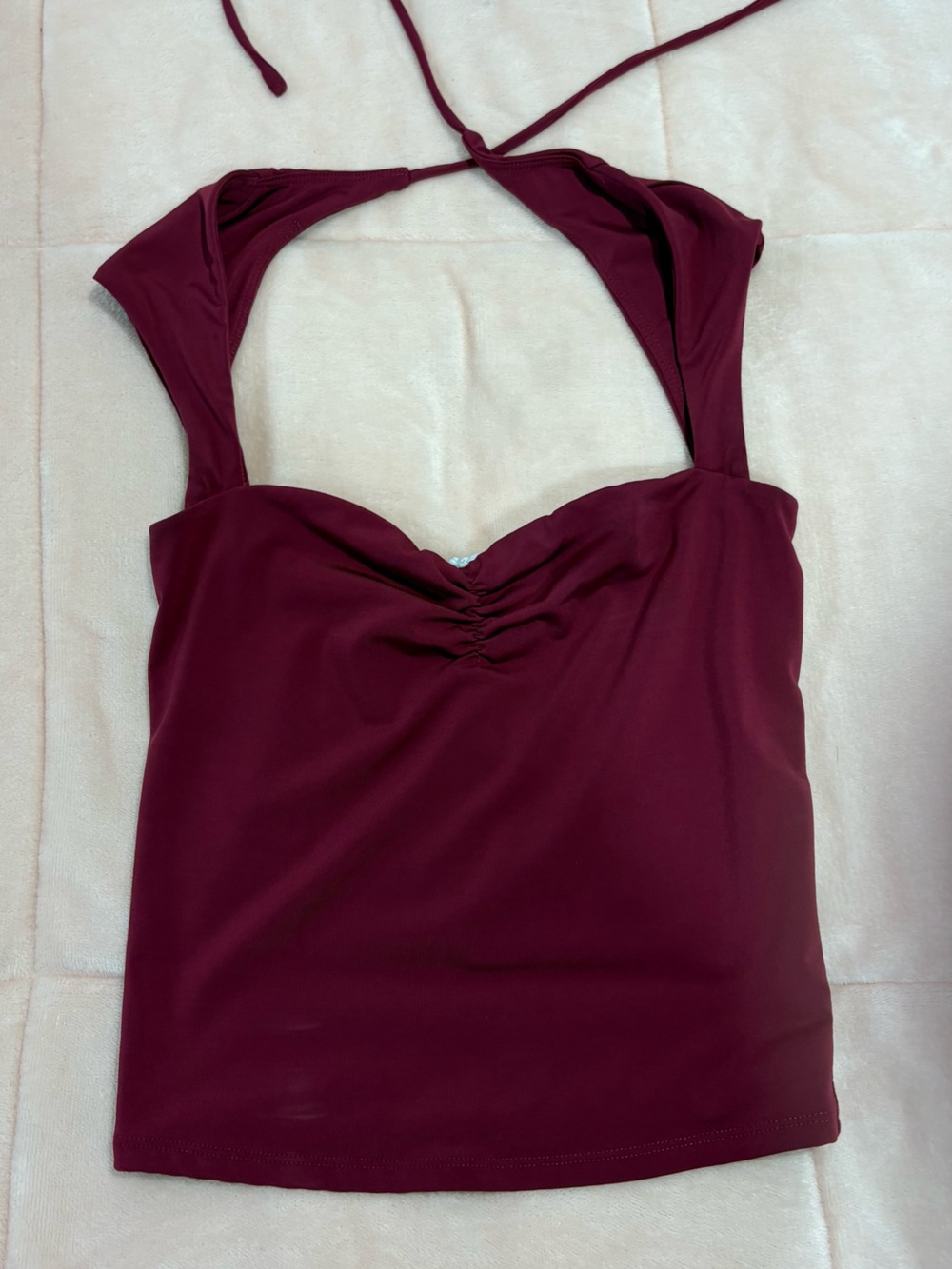 Garage Wine Halter Camisole Top
